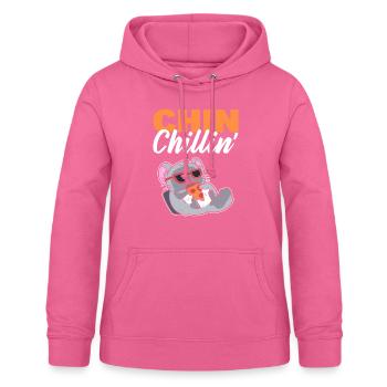 Gardien du zoo de Chin-Chillin - Sweat à capuche Femme - rose - Devant - AI Model Female 172 light (172cm)