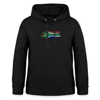 South Africa - Women's Hoodie - black - Front - AI Model Female 172 light (172cm)