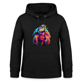 Colorful sea turtle - Women's Hoodie - black - Front - AI Model Female 172 light (172cm)
