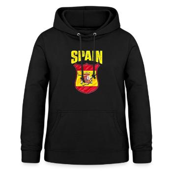 Espagne - Sweat à capuche Femme - noir - Devant - AI Model Female 172 light (172cm)