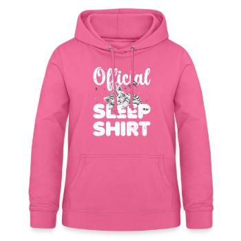 Weißer Tiger Offizielles Schlafshirt Faul Relax - Frauen Hoodie - Pink - Vorne - AI Model Female 172 light (172cm)