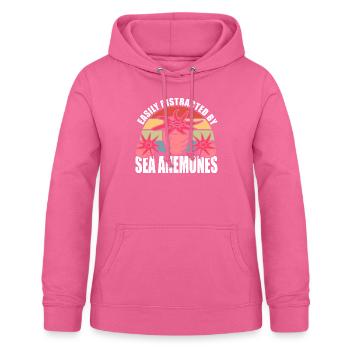 Cadeau d’anémones de mer - Sweat à capuche Femme - rose - Devant - AI Model Female 172 light (172cm)