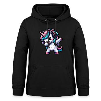 Dabbing Unicorn - Women's Hoodie - black - Front - AI Model Female 172 light (172cm)