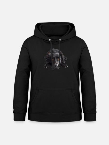 Flat Coated Retriever - Frauen Hoodie - Schwarz