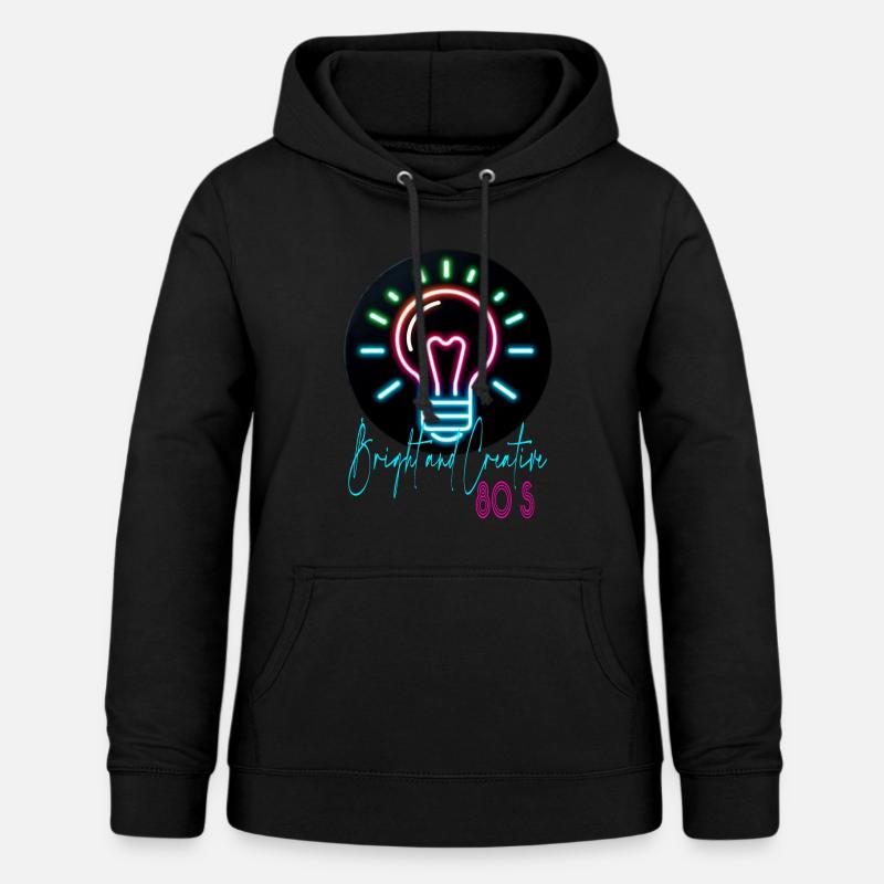 Années 80 - Sweat à capuche Femme - noir