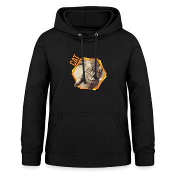 Katze Bengalkatze Siam Perser Geschenk - Frauen Hoodie - Schwarz - Vorne - AI Model Female 172 light (172cm)