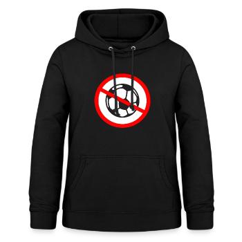 anti Fußball Fußballverbot Langweile Ball Geschenk - Frauen Hoodie - Schwarz - Vorne - AI Model Female 172 light (172cm)