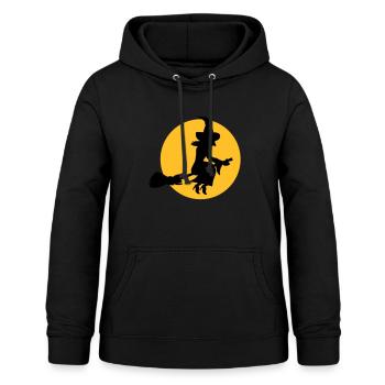 Sorcière - Sweat à capuche Femme - noir - Devant - AI Model Female 172 light (172cm)