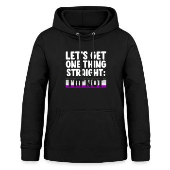 Let's Get One Thing Straight I'm Not Bisexual Asex - Frauen Hoodie - Schwarz - Vorne - AI Model Female 172 light (172cm)