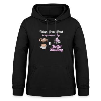 Roller Skating Inline Skating Inline Skates - Women's Hoodie - black - Front - AI Model Female 172 light (172cm)