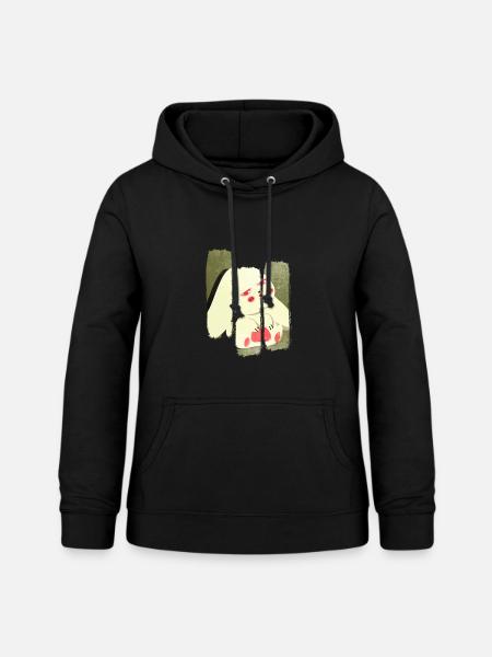 Hase Häschen - Frauen Hoodie - Schwarz