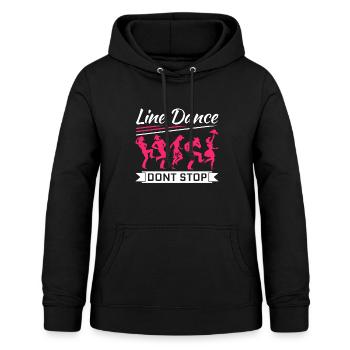 Linedance - Frauen Hoodie - Schwarz - Vorne - AI Model Female 172 light (172cm)