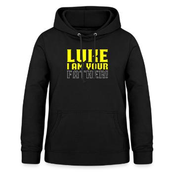Luke ich bin dein Vater - Frauen Hoodie - Schwarz - Vorne - AI Model Female 172 light (172cm)