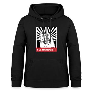 Girl Power - Women's Hoodie - black - Front - AI Model Female 172 light (172cm)