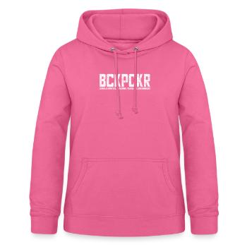 BCKPCKR - Chemise Backpacker - Sweat à capuche Femme - rose - Devant - AI Model Female 172 light (172cm)