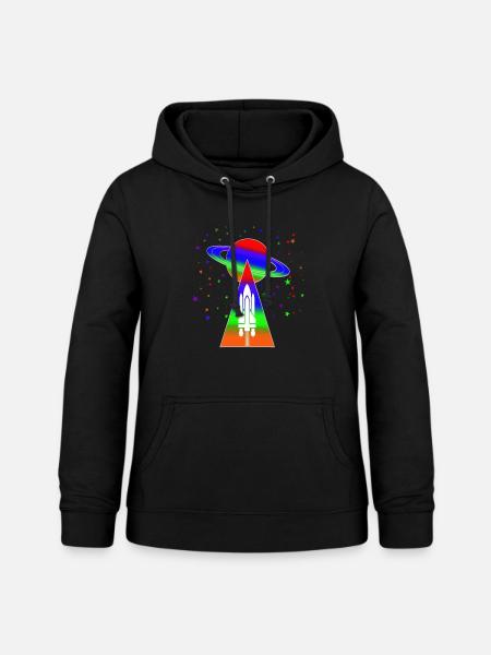 Saturn - Frauen Hoodie - Schwarz