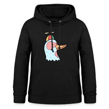 Ente Entchen Propeller Schulkind Geschenkidee - Frauen Hoodie - Schwarz - Vorne - AI Model Female 172 light (172cm)