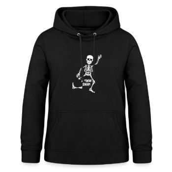 Jambe de jambe jambe de jambe cassée cadeau - Sweat à capuche Femme - noir - Devant - AI Model Female 172 light (172cm)
