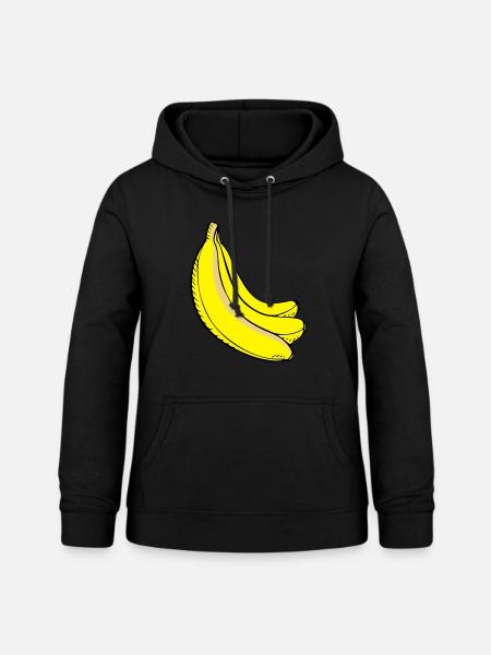 Banane - Frauen Hoodie - Schwarz