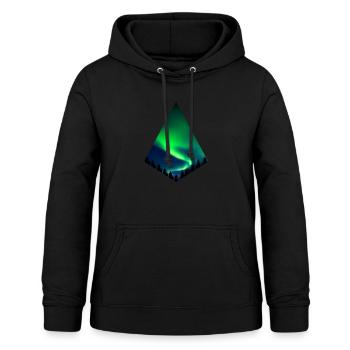 Aurora Borealis - Polarlichter - Frauen Hoodie - Schwarz - Vorne - AI Model Female 172 light (172cm)