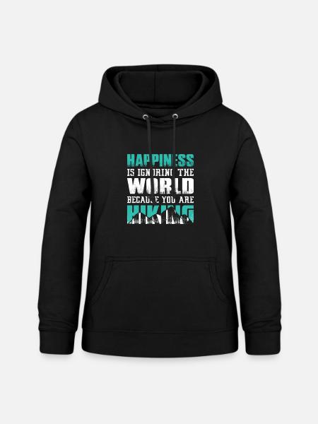 Hiker - Frauen Hoodie - Schwarz