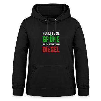 Anti Grünen Shirt FCK GRN Lustiges Geschenk - Frauen Hoodie - Schwarz - Vorne - AI Model Female 172 light (172cm)