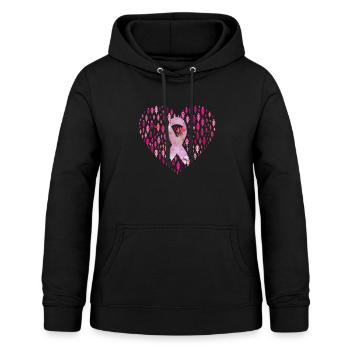 Breast Cancer Awarness - Frauen Hoodie - Schwarz - Vorne - AI Model Female 172 light (172cm)