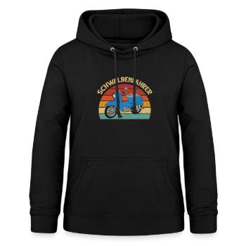 Schwalbenfahrer Simsonfahrer Schwalbe Simson KR51 - Frauen Hoodie - Schwarz - Vorne - AI Model Female 172 light (172cm)