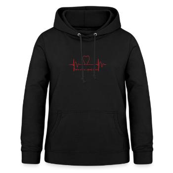 Good Vibes Love Vibes - Frauen Hoodie - Schwarz - Vorne - AI Model Female 172 light (172cm)
