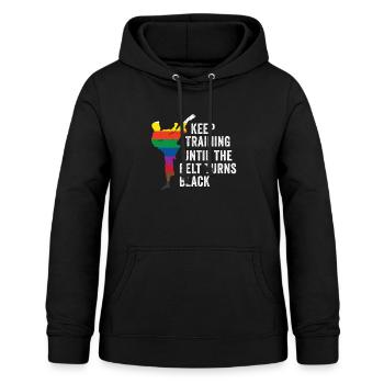 Black Belt Martial Arts Karate Papa Netter Vater D. - Frauen Hoodie - Schwarz - Vorne - AI Model Female 172 light (172cm)
