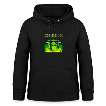 Yoga Frosch Ohmmmm Meditation Programmierer - Frauen Hoodie - Schwarz - Vorne - AI Model Female 172 light (172cm)