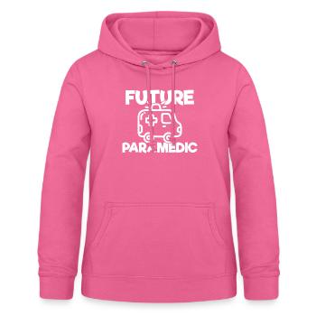 Futur paramédic - Sweat à capuche Femme - rose - Devant - AI Model Female 172 light (172cm)