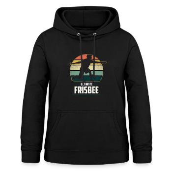 Frisbee - Sweat à capuche Femme - noir - Devant - AI Model Female 172 light (172cm)