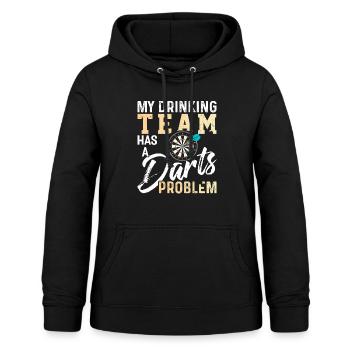 Fléchettes Dart Dartboard Bullseye Dart Gift - Sweat à capuche Femme - noir - Devant - AI Model Female 172 light (172cm)