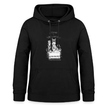 Alice au pays des merveilles - Sweat à capuche Femme - noir - Devant - AI Model Female 172 light (172cm)