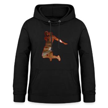 Basketball Baller Dunker Silhouette - Women's Hoodie - black - Front - AI Model Female 172 light (172cm)