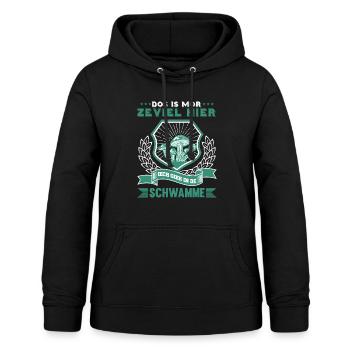 Monts Métallifères - Sweat à capuche Femme - noir - Devant - AI Model Female 172 light (172cm)