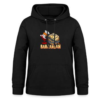 Fantasy Rollenspiel RPG Shirt für Barbar RPG Gamer - Frauen Hoodie - Schwarz - Vorne - AI Model Female 172 light (172cm)