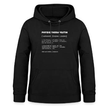 Physiotherapeutin Physiotherapie Definition - Frauen Hoodie - Schwarz - Vorne - AI Model Female 172 light (172cm)