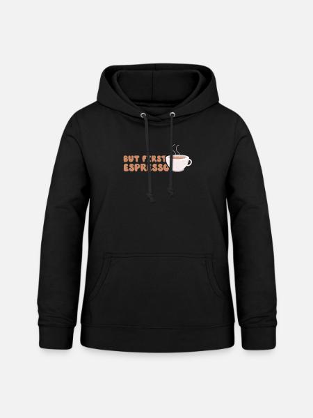 Espresso Kaffee - Frauen Hoodie - Schwarz