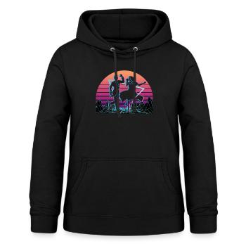 Tap Dance Tap Dancer Vaporwave Aesthetic - Frauen Hoodie - Schwarz - Vorne - AI Model Female 172 light (172cm)