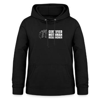 Mothman Cryptid Cryptozoology - Women's Hoodie - black - Front - AI Model Female 172 light (172cm)