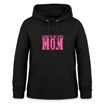Chinese crested mom Hund - Frauen Hoodie - Schwarz - Vorne - AI Model Female 172 light (172cm)