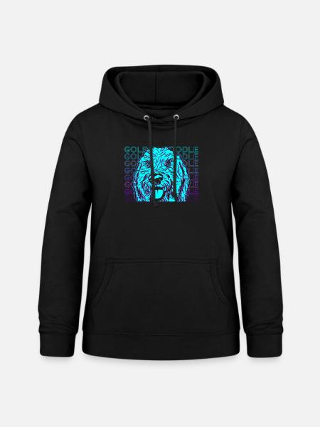 Golden Doodle Retro - Frauen Hoodie - Schwarz