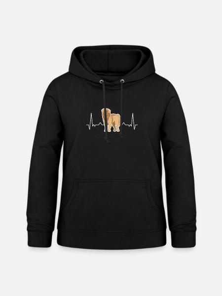 Leonberger Herzschlag - Frauen Hoodie - Schwarz