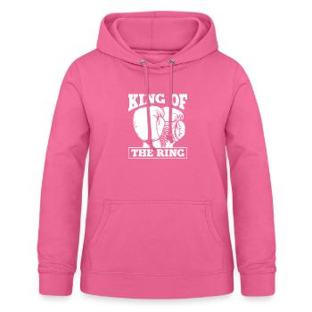 Roi du Ring, Boxeur - Sweat à capuche Femme - rose - Devant - AI Model Female 172 light (172cm)