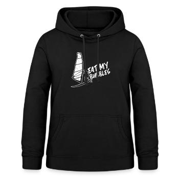 Windsurfing Windsurfen - Frauen Hoodie - Schwarz - Vorne - AI Model Female 172 light (172cm)