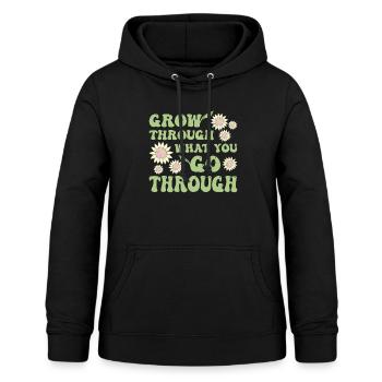 Dänische Pastell-Ästhetik - Frauen Hoodie - Schwarz - Vorne - AI Model Female 172 light (172cm)