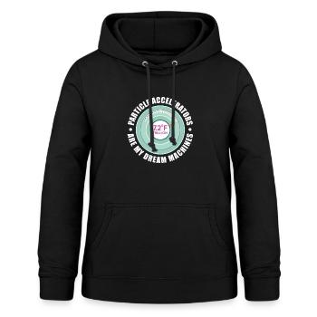 Physicien physicien - Sweat à capuche Femme - noir - Devant - AI Model Female 172 light (172cm)