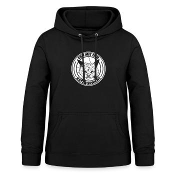 Katze Mietzekatze Hauskatze - Frauen Hoodie - Schwarz - Vorne - AI Model Female 172 light (172cm)
